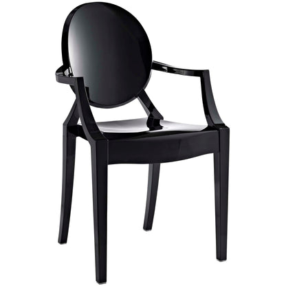 Modway - Casper Dining Armchair by Modway  Bar and Dining Dining Chairs Black - EEI-121-BLK