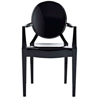 Modway - Casper Dining Armchair by Modway  Bar and Dining Dining Chairs Black - EEI-121-BLK