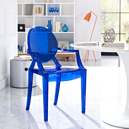 Modway - Casper Dining Armchair by Modway  Bar and Dining Dining Chairs Blue - EEI-121-BLU