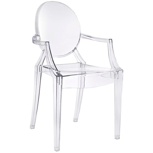 Modway - Casper Dining Armchair by Modway  Bar and Dining Dining Chairs Clear - EEI-121-CLR