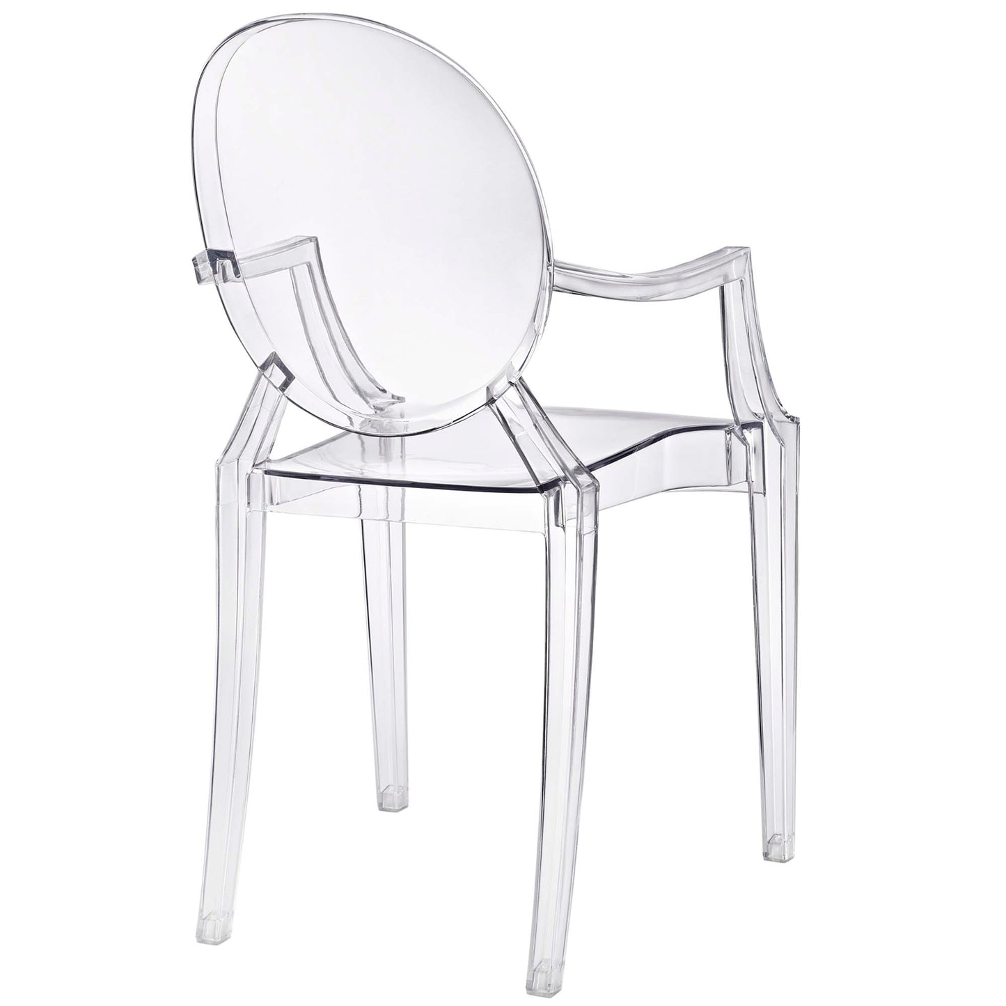 Modway - Casper Dining Armchair by Modway  Bar and Dining Dining Chairs Clear - EEI-121-CLR