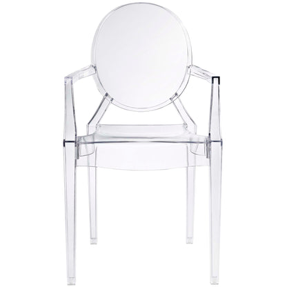 Modway - Casper Dining Armchair by Modway  Bar and Dining Dining Chairs Clear - EEI-121-CLR
