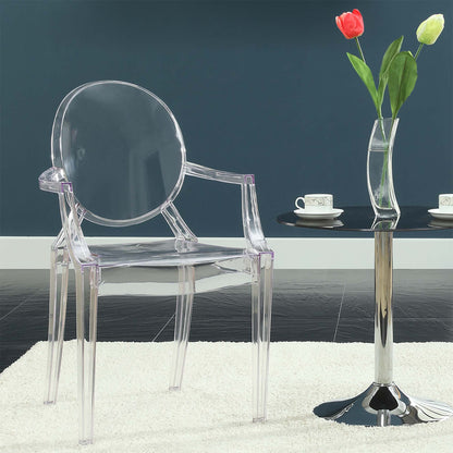 Modway - Casper Dining Armchair by Modway  Bar and Dining Dining Chairs Clear - EEI-121-CLR