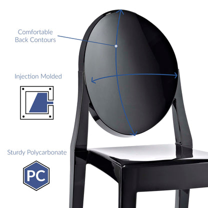 Modway - Casper Dining Side Chair by Modway  Bar and Dining Dining Chairs Black - EEI-122-BLK