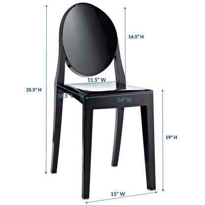 Modway - Casper Dining Side Chair by Modway  Bar and Dining Dining Chairs Black - EEI-122-BLK