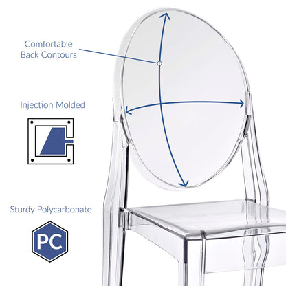 Modway - Casper Dining Side Chair by Modway  Bar and Dining Dining Chairs Clear - EEI-122-CLR