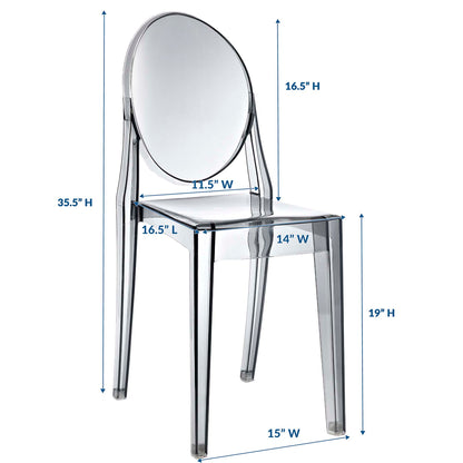 Modway - Casper Dining Side Chair by Modway  Bar and Dining Dining Chairs Clear - EEI-122-SMK