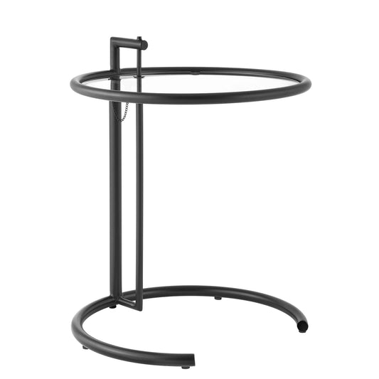 Modway - Eileen Gray Metal Side Table by Modway  Living Room Tables Black - EEI-125-BLK