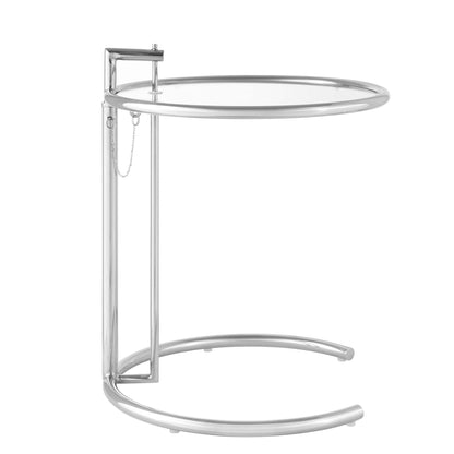 Modway - Eileen Gray Metal Side Table by Modway  Living Room Tables Silver - EEI-125-SLV