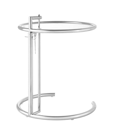 Modway - Eileen Gray Metal Side Table by Modway  Living Room Tables Silver - EEI-125-SLV
