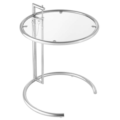 Modway - Eileen Gray Metal Side Table by Modway  Living Room Tables Silver - EEI-125-SLV