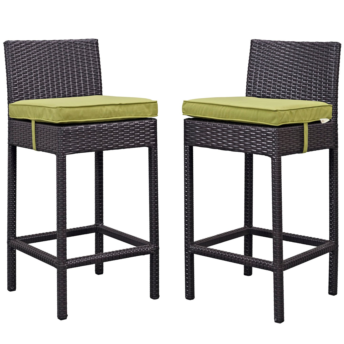 Modway Outlet Lift Outdoor Patio Bar Stool Set of 2 by Modway  Outdoor Furniture Furniture Espresso Peridot - EEI-1281-EXP-PER
