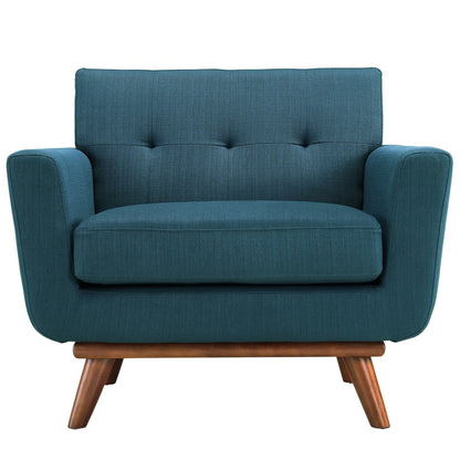 Modway - Engage Wood Armchair Set of 2 by Modway  Living Room Sofas and Armchairs Blue - EEI-1284-AZU