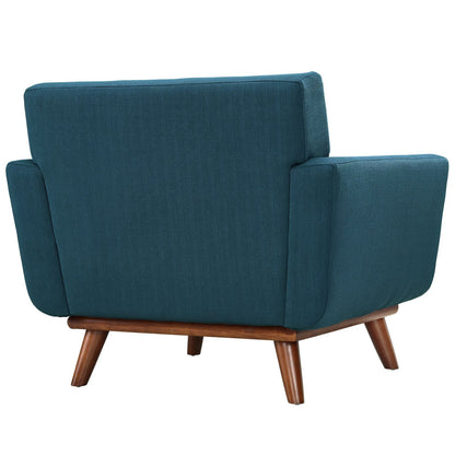 Modway - Engage Wood Armchair Set of 2 by Modway  Living Room Sofas and Armchairs Blue - EEI-1284-AZU