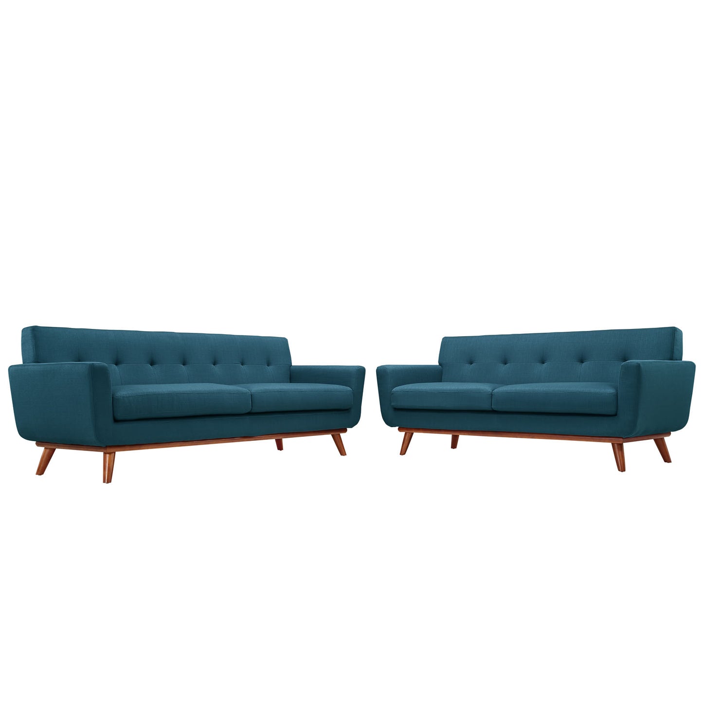 Modway - Engage Loveseat and Sofa Set of 2 by Modway  Living Room Sofas and Armchairs Blue - EEI-1348-AZU