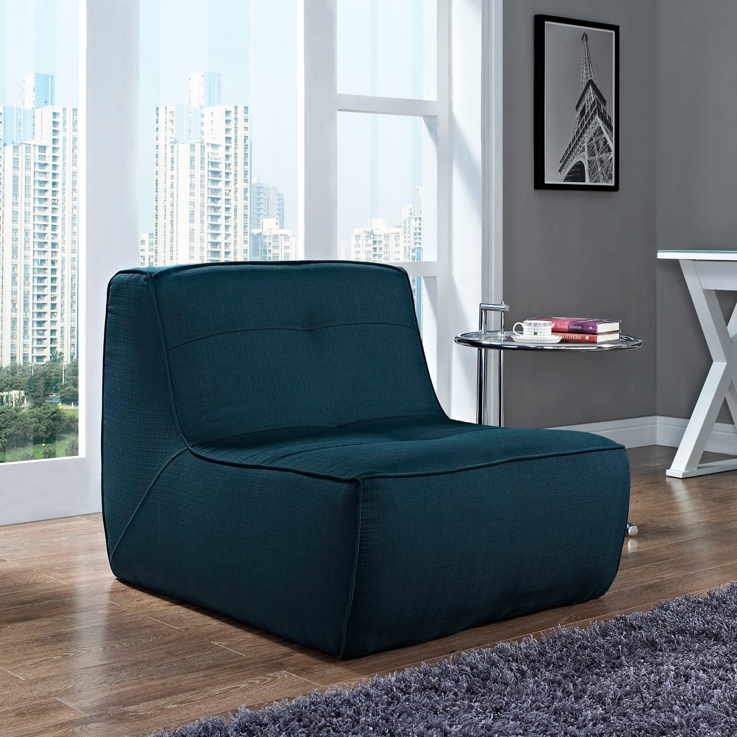 Modway Outlet Align Fabric Armchair by Modway  Living Room Furniture Azure - EEI-1354-AZU