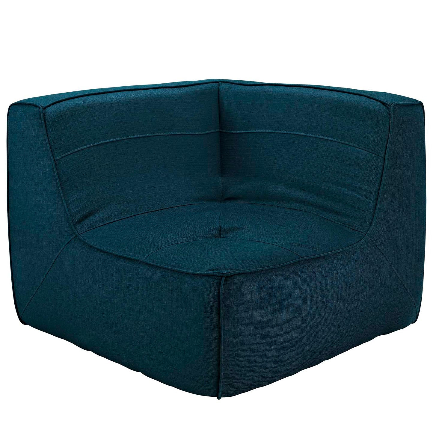 Modway Outlet Align Upholstered Fabric Corner Sofa by Modway  Living Room Furniture Azure - EEI-1356-AZU