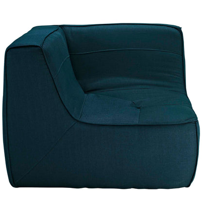 Modway Outlet Align Upholstered Fabric Corner Sofa by Modway  Living Room Furniture Azure - EEI-1356-AZU