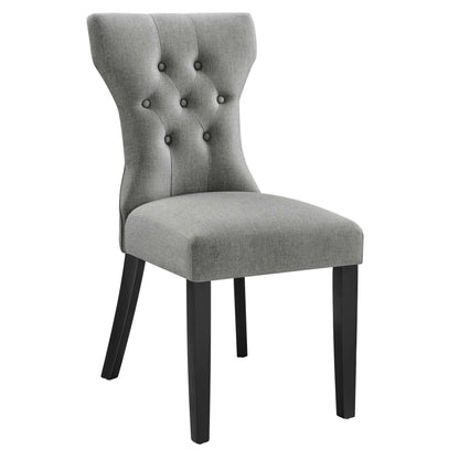 Modway - Silhouette Dining Side Chair by Modway  Bar and Dining Dining Chairs Gray - EEI-1380-LGR