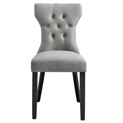 Modway - Silhouette Dining Side Chair by Modway  Bar and Dining Dining Chairs Gray - EEI-1380-LGR