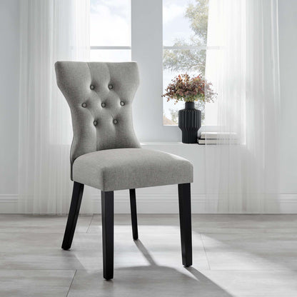 Modway - Silhouette Dining Side Chair by Modway  Bar and Dining Dining Chairs Gray - EEI-1380-LGR