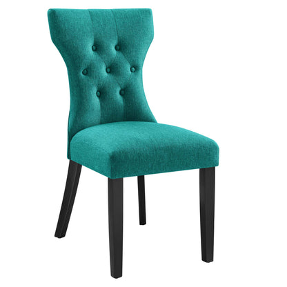 Modway - Silhouette Dining Side Chair by Modway  Bar and Dining Dining Chairs Blue - EEI-1380-TEA