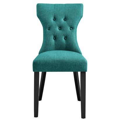Modway - Silhouette Dining Side Chair by Modway  Bar and Dining Dining Chairs Blue - EEI-1380-TEA