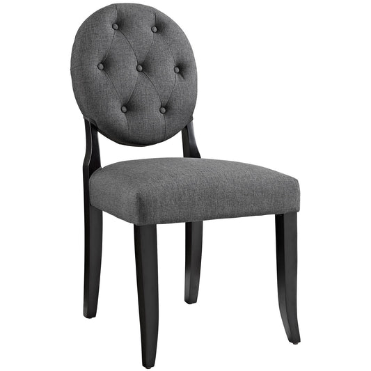 Modway Outlet Button Dining Side Chair by Modway  Bar and Dining Furniture Gray - EEI-1381-GRY
