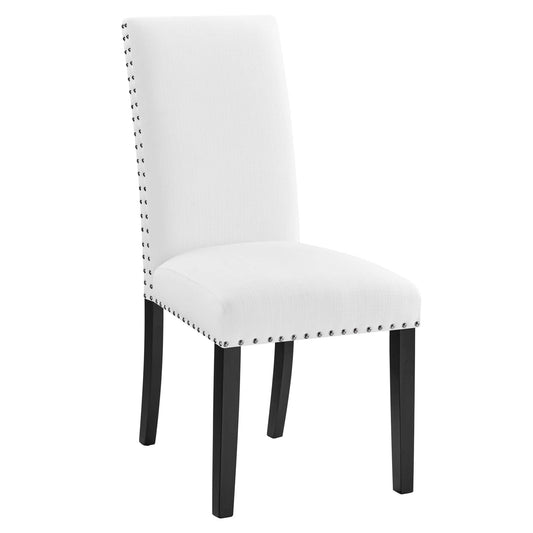 Modway - Parcel Dining Upholstered Fabric Side Chair by Modway  Bar and Dining Dining Chairs White - EEI-1384-WHI