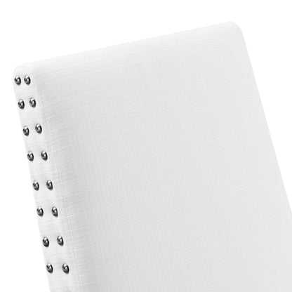 Modway - Parcel Dining Upholstered Fabric Side Chair by Modway  Bar and Dining Dining Chairs White - EEI-1384-WHI