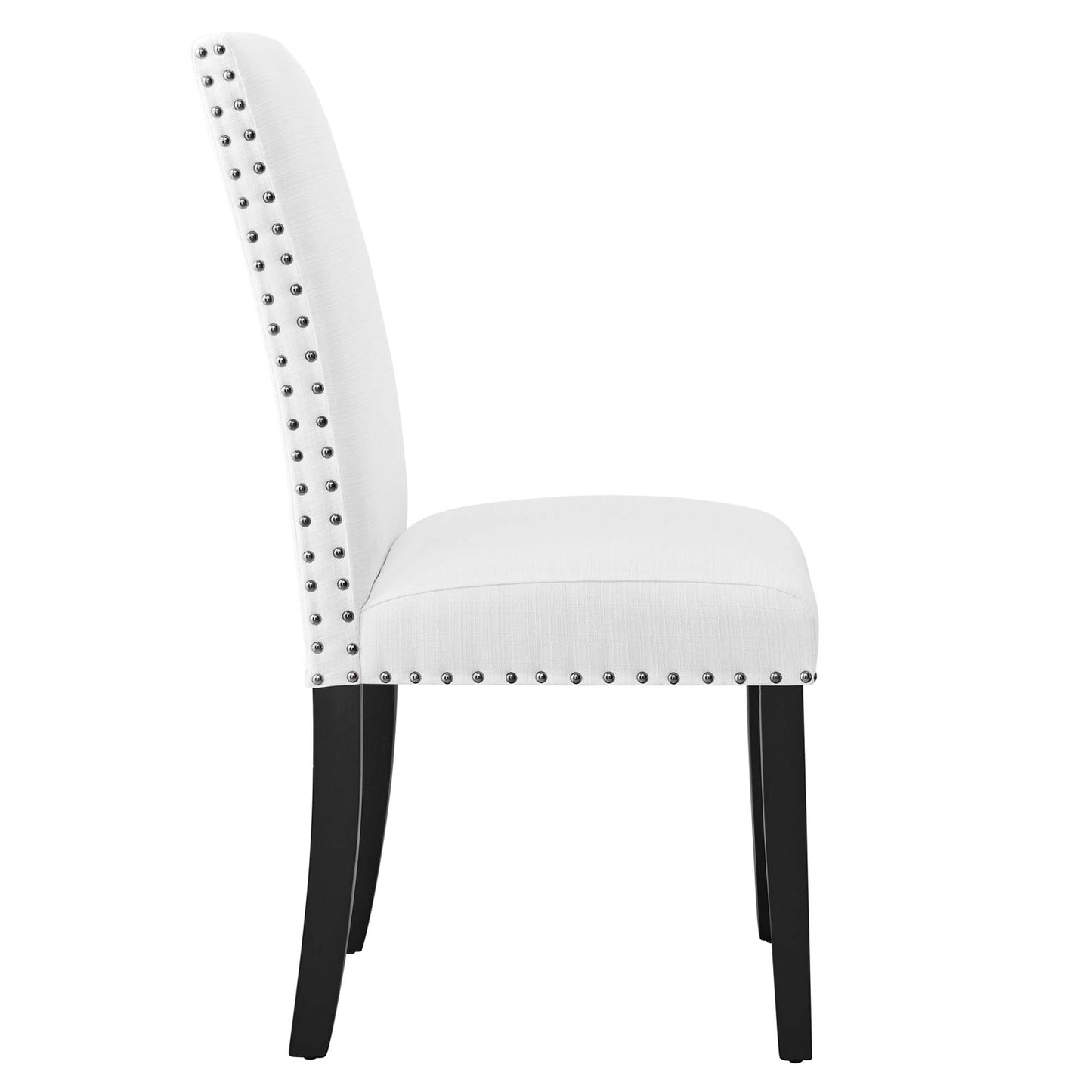 Modway - Parcel Dining Upholstered Fabric Side Chair by Modway  Bar and Dining Dining Chairs White - EEI-1384-WHI