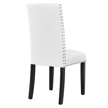 Modway - Parcel Dining Upholstered Fabric Side Chair by Modway  Bar and Dining Dining Chairs White - EEI-1384-WHI