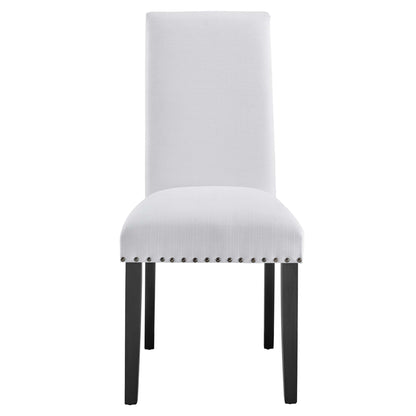 Modway - Parcel Dining Upholstered Fabric Side Chair by Modway  Bar and Dining Dining Chairs White - EEI-1384-WHI