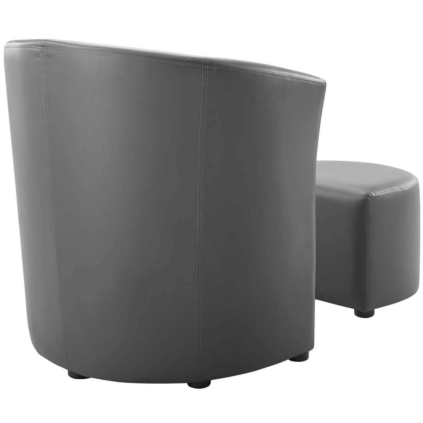 Modway Outlet Divulge Armchair and Ottoman by Modway  Living Room Furniture Gray - EEI-1407-GRY