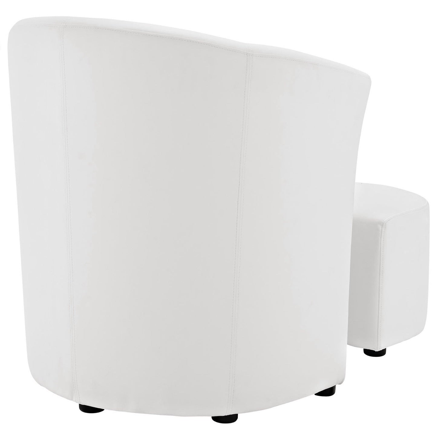 Modway Outlet Divulge Armchair and Ottoman by Modway  Living Room Furniture White - EEI-1407-WHI