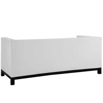 Modway Outlet Imperial Bonded Leather Sofa by Modway  Living Room Furniture White - EEI-1421-WHI