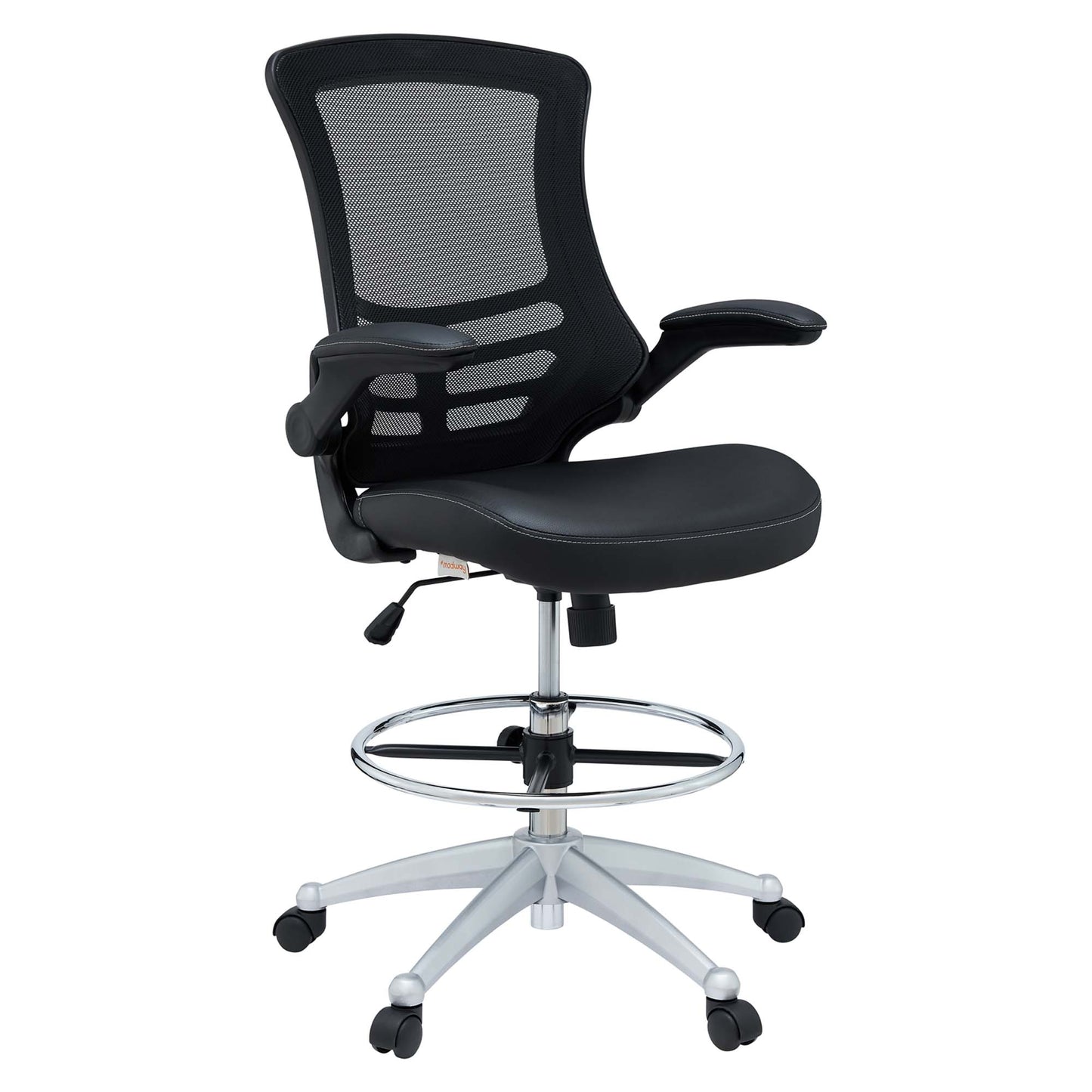 Modway - Attainment Vinyl Drafting Chair by Modway  Office Furniture Office Chairs Black - EEI-1422-BLK
