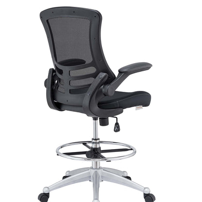 Modway - Attainment Vinyl Drafting Chair by Modway  Office Furniture Office Chairs Black - EEI-1422-BLK