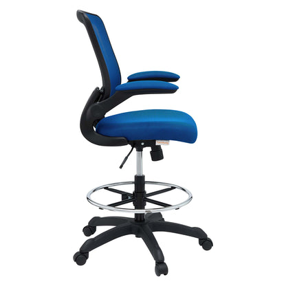 Modway - Veer Drafting Chair by Modway  Office Furniture Office Chairs Blue - EEI-1423-BLU