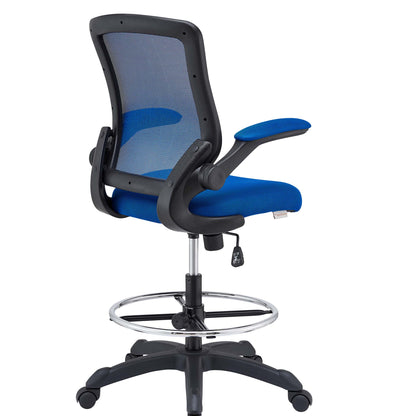 Modway - Veer Drafting Chair by Modway  Office Furniture Office Chairs Blue - EEI-1423-BLU