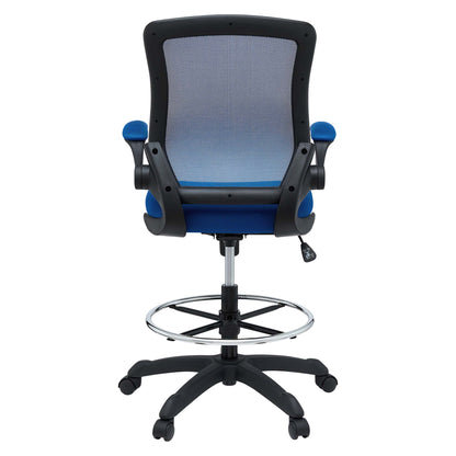 Modway - Veer Drafting Chair by Modway  Office Furniture Office Chairs Blue - EEI-1423-BLU