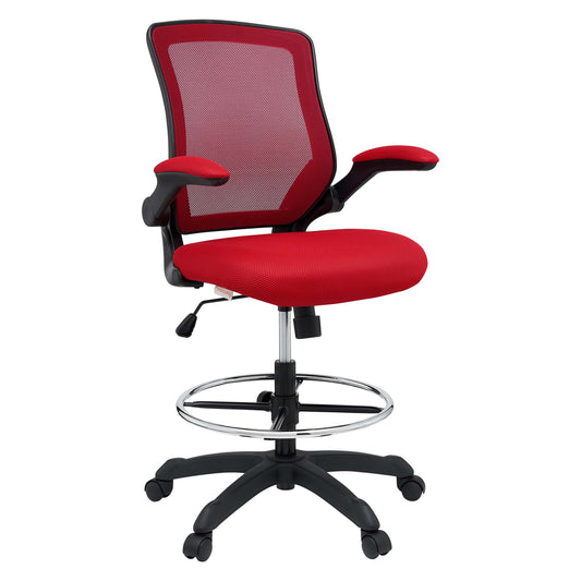 Modway Outlet Veer Drafting Chair by Modway  Office Furniture Furniture Red - EEI-1423-RED