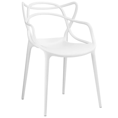 Modway - Entangled Dining Armchair by Modway  Bar and Dining Dining Chairs White - EEI-1458-WHI