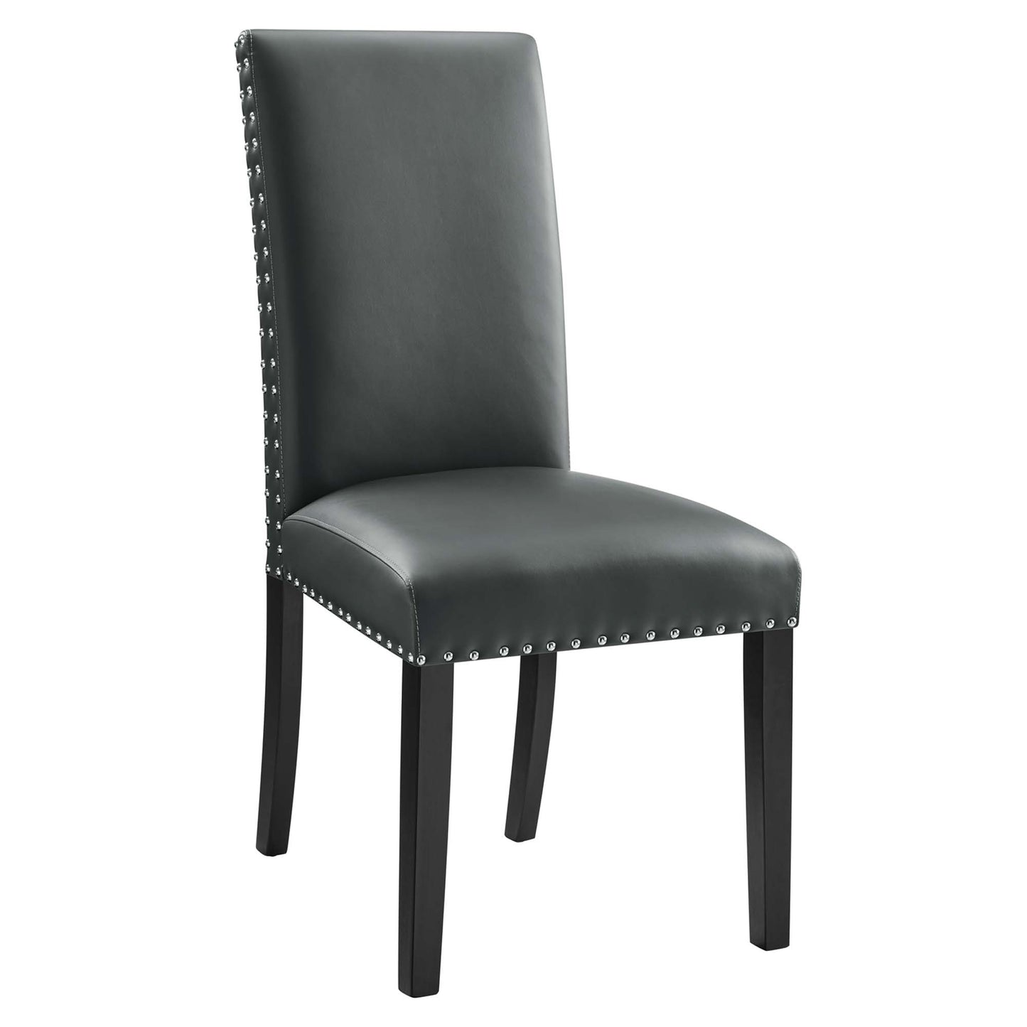 Modway - Parcel Dining Faux Leather Side Chair by Modway  Bar and Dining Dining Chairs Gray - EEI-1491-GRY