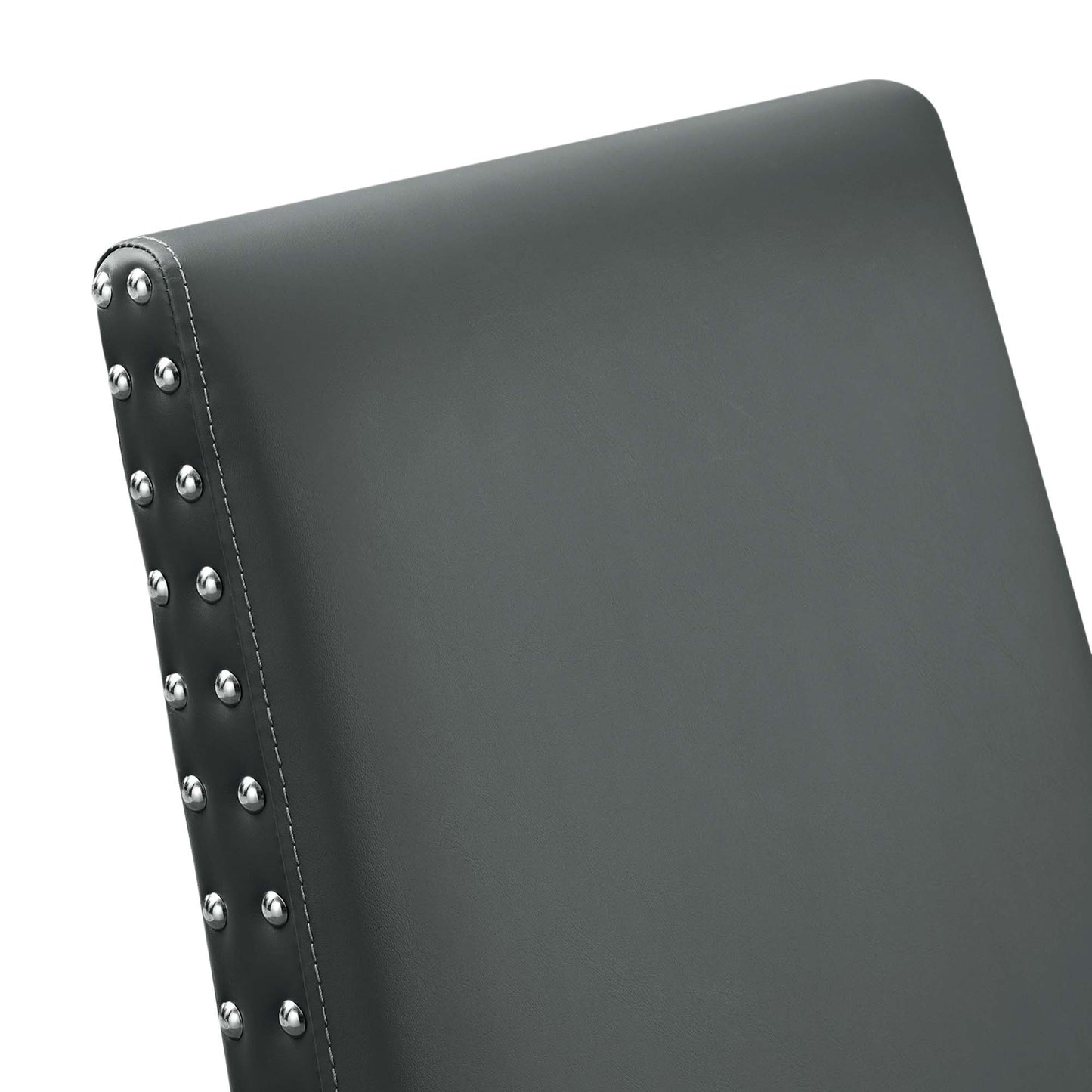 Modway - Parcel Dining Faux Leather Side Chair by Modway  Bar and Dining Dining Chairs Gray - EEI-1491-GRY