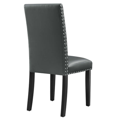 Modway - Parcel Dining Faux Leather Side Chair by Modway  Bar and Dining Dining Chairs Gray - EEI-1491-GRY