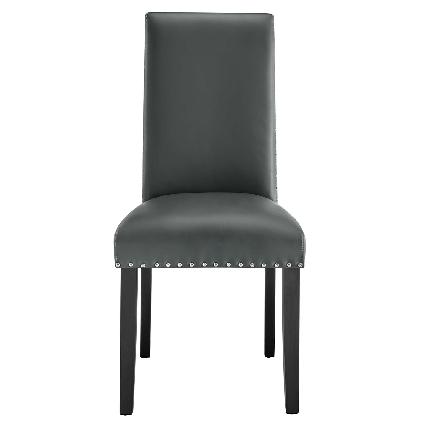 Modway - Parcel Dining Faux Leather Side Chair by Modway  Bar and Dining Dining Chairs Gray - EEI-1491-GRY