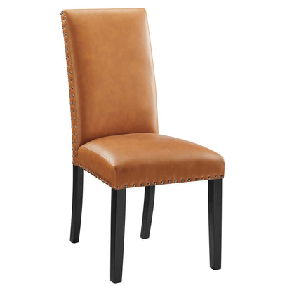 Modway - Parcel Dining Faux Leather Side Chair by Modway  Bar and Dining Dining Chairs Brown - EEI-1491-TAN