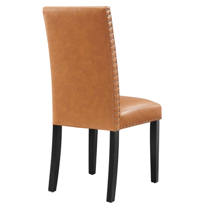 Modway - Parcel Dining Faux Leather Side Chair by Modway  Bar and Dining Dining Chairs Brown - EEI-1491-TAN