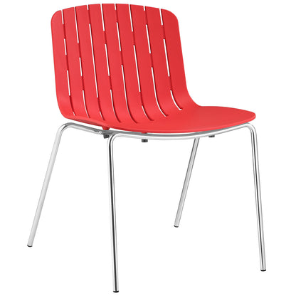 Modway Outlet Trace Dining Side Chair by Modway  Bar and Dining Furniture Red - EEI-1495-RED